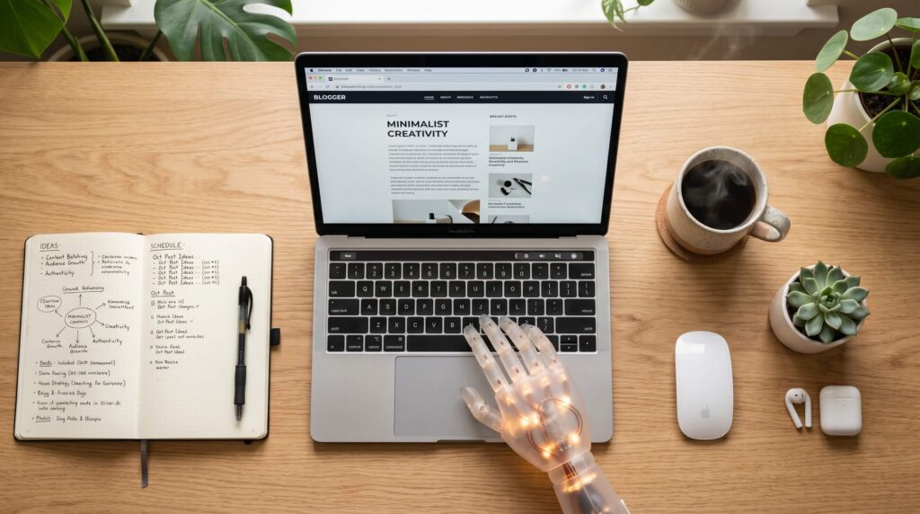 Best AI Tools for Bloggers workflow visualization